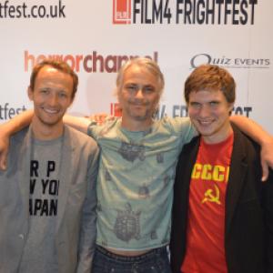 With Richard Raaphorst and Anrey Zayats at UK premiere of Frankensteins Army at Fright Fest
