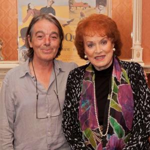 S Merry Doyle and Maureen OHara during the filming of Dreaming the Quiet Man