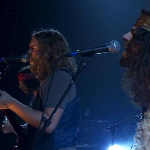 Leot Hanson Ryan Gullen and Ewan Currie in The Sheepdogs Have at It 2012