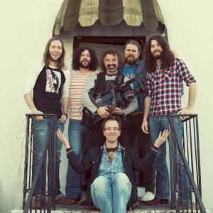 John Barnard Dave Gaudet Leot Hanson Ryan Gullen Sam Corbett and Ewan Currie in The Sheepdogs Have at It 2012