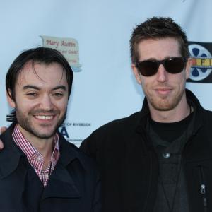 Chris Levine and Landon Williams Director of Perception at the screening of The Blind Date at the Idyllwild International Festival of Cinema