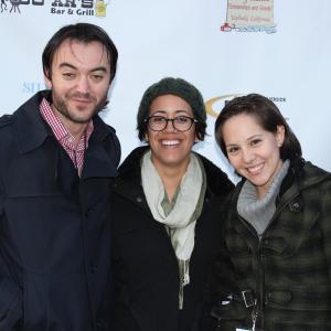 Chris Levine Zhandra Reyes and Mellanie Urquiza at The Blind Date screening at the Idyllwild International Festival of Cinema