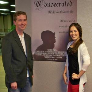 With CoProducer  CoWriter Dacia Spiva at the Consecrated cast  crew screening on October 20 2012