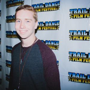 Tyler Slawson posing at the Trail Dance Film Festival on January 25th 2014