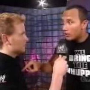 Interviewing The Rock Dwayne Johnson on WWE Smackdown