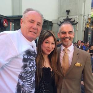 Councilman Mitch O'farrell , Councilman Tom Labonge , Warner Bros Exective Steve Papazian , Alice Aoki at exclusive entertainment event of California Governor Jerry Brown Signed expansion of state TV and film tax credit legislation