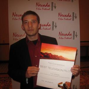 Mathew Grodsky wins for Best TV Pilot at the Nevada Film Festival