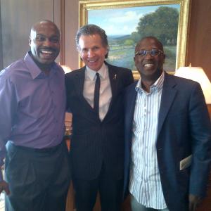 Richard Warren Rappaport with Tim Hardaway and Paul Laroche of the Tim Hardaway Foundation Boca Raton 2013