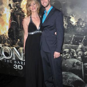 Mother Leesa and son Jeffrey Greenstein at the CONAN Premiere August 11th 2011