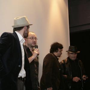 During the first Screening of La Vie Simple A Simple Love Enormous Prod with french star JeanPierre Kalfon producer Benoit Pierre and director Luigi Migani Paris 2010