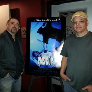 At the premiere of PMS Cop with the films director Bryon Blakey