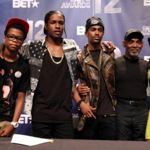 Astro AAP Rocky Big Sean Frankie Beverly and Melanie Fiona at the 2012 BET Awards Nominations ceremony