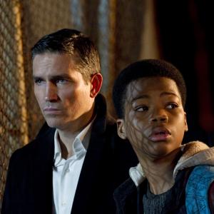 Still of Jim Caviezel and Astro in Person of Interest (2011)