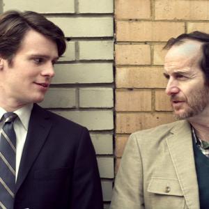 Still of Denis OHare and Jonathan Groff in COG 2013