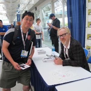 Adam Savage Mythbusters and I at SDCC 2013