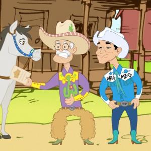 Brandon Pentecost as Jake in Riders in the Sky Cartoon Cowboys