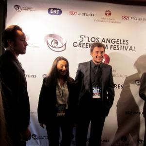 Petros Antoniadis with Maria Vlachaki at the opening night of the 5th Los Angeles Greek Film Festival for the presentation of the Short Film 