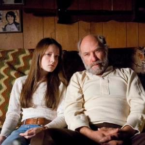 Samantha Isler as Jake and Ted Levine as Sheriff Waterhouse  Dig Two Graves