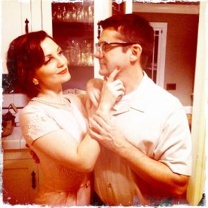 Tricia Lyn Scott  behind the scenes Becoming Henry with Darrel Guilbeau
