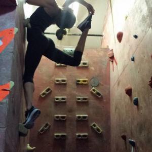 Yoga and rock climbing? Why not?