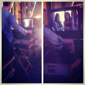 On Set Of Royal Pains as a standin for the lead actress