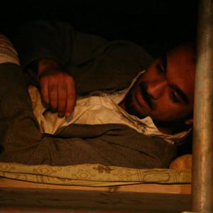 Rajan Sharma as The Tartar, production still from stage production of THE LOWER DEPTHS (with Cogs Theatre, 2010)