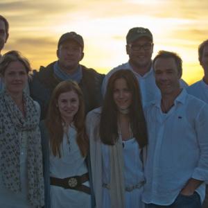 Nick Lyon with Cast and Producer of Bermuda Dreieck Nordsee