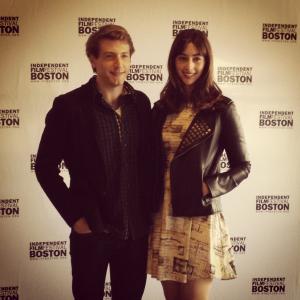Fran Kranz and Jillian Morgese before the 