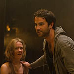 Emma Keele Strophe and Nicholas Shaw Hippolytus in Phaedras Love by Sarah Kane at the Arcola Theatre 2011