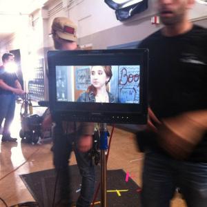 On set of Diary of a Teenage Nobody