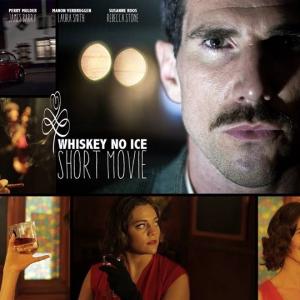 Film poster of Whiskey No Ice with lead actor luc mondelaers & director Aicha Van De Kimmenade