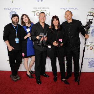 With Eh Productions and Matthew Beard Photography conducting celebrity interview for Cirque du Soliel at Totem's opening in Santa Monica, CA.