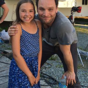 With Ben Cotton on the set of The Circle