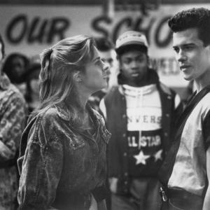 Still of Peter Dobson and Jessica Steen in Sing 1989