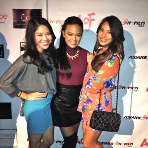 Jessica with friends Nikki Soohoo and Lauren Gaw at Asians on Film Mixer