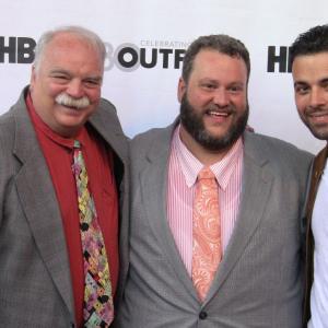 Richard Riehle, director Doug Langway and James Martinez at Outfest 2012 for Bearcity 2, The Proposal premiere