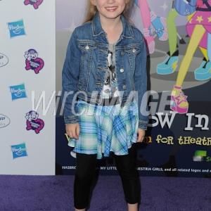 HOLLYWOOD CA  SEPTEMBER 27 Actress Abigail Zoe Lewis attends the premiere of Hasbro Studios My Little Pony Equestria Girls Rainbow Rocks at TCL Chinese 6 Theatres on September 27 2014 in Hollywood California Photo by Angela Weiss