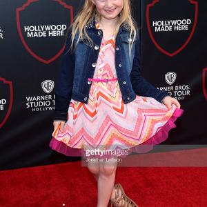 Actress Abigail Zoe Lewis and attends the Warner Bros Studio Tour Hollywood Expansion Official Unveiling Stage 48 Script To Screen at Warner Bros July 14 2015