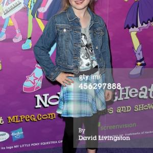 HOLLYWOOD CA  SEPTEMBER 27 Actress Abigail Zoe Lewis attends the premiere of Hasbro Studios My Little Pony Equestria Girls Rainbow Rocks at the TCL Chinese 6 Theatres on September 27 2014 in Hollywood California