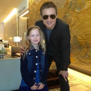 Jeremy Renner  Abigail at Pre Emmys Beverly Hills Hilton August 23 2014