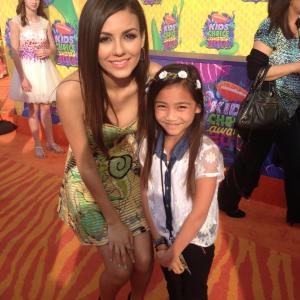 Victoria Justice and Cheyenne Nguyen at 2014 KCA