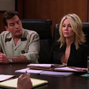 Still of Heather Locklear and Charlie Sheen in Two and a Half Men 2003