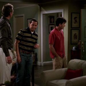 Still of Charlie Sheen Jon Cryer and Ryan Stiles in Two and a Half Men 2003