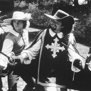 Still of Charlie Sheen Chris ODonnell Kiefer Sutherland and Oliver Platt in The Three Musketeers 1993