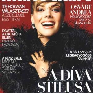 Andrea Osvart on Marieclaire cover