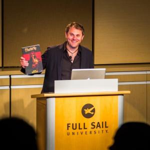 Daniel Corey speaking at Full Sail Universitys Animation Industry Spotlight 2013