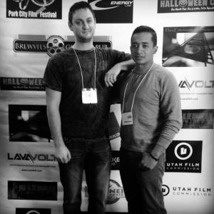 James Morris and Omar Villalba at the Salty Horror Film Festival 2013
