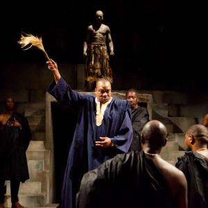 Theo Ogundipe/Soothsayer and Jeffery Kissoon( Julius Caesar)