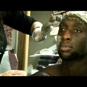 Theo Ogundipe in make up