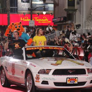 Derek Savage, Cool Cat and Anita Curran in Hollywood Christmas Parade - November 27, 2011